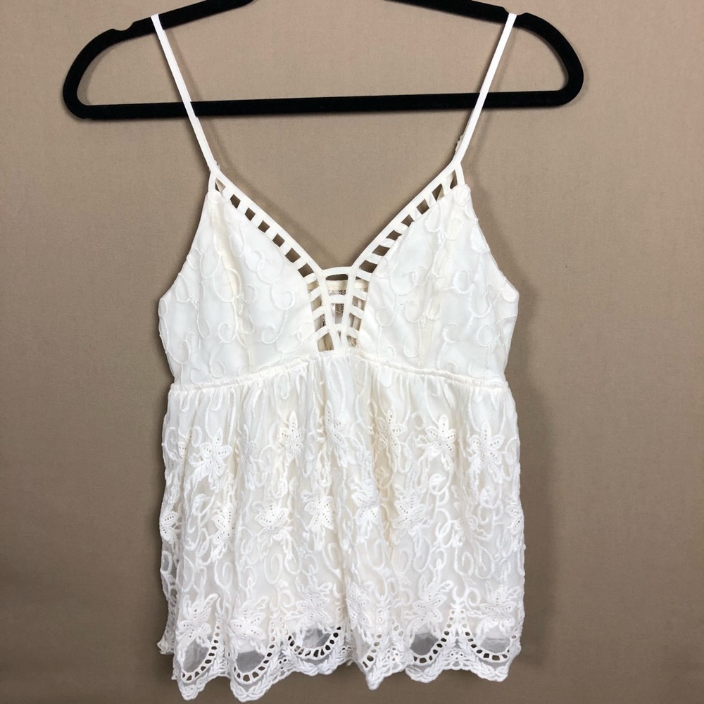 Lace Embroidered Forever 21 top